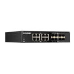 QNAP QSW-3216R-8S8T - Switch - 8 x 100/1000/2.5G/5G/10GBase-T + 8 x 10Gb Ethernet SFP+ - montabile su rack